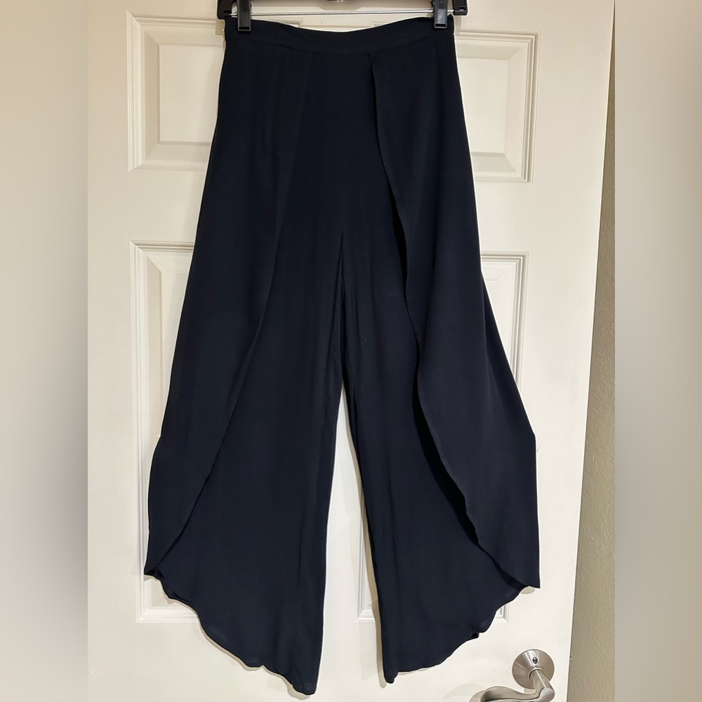 Side Slit Palazzo Pants